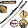 MOSHIRO 1045 High Carbon Steel Gold Dragon Glossy Scabbard