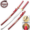 MOSHIRO 1045 High Carbon Steel Gold Dragon  Red Glossy Scabbard