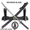 MOSHIRO Rurouni Kenshin Himura's Reverse Blade Katana with /Free Stand