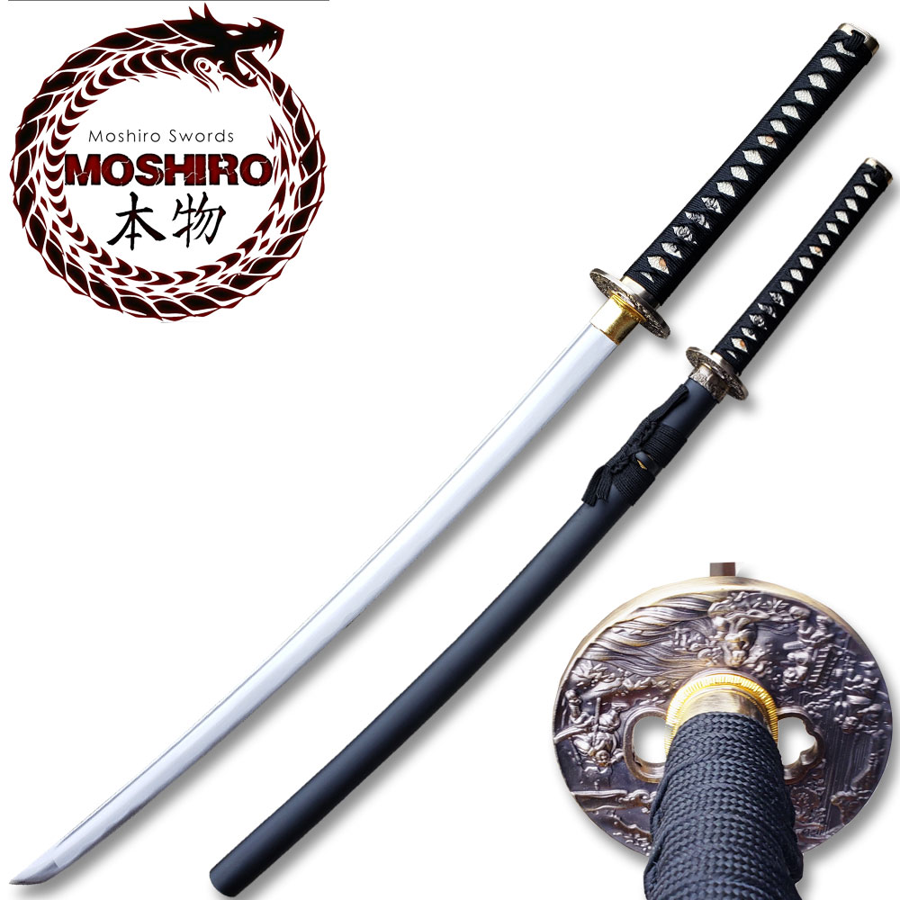 MOSHIRO Classic 1045 High Carbon Steel Black  Scabbard