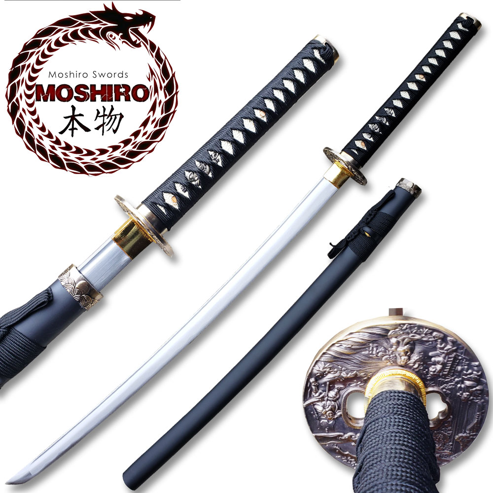 MOSHIRO Classic 1045 High Carbon Steel Black  Scabbard