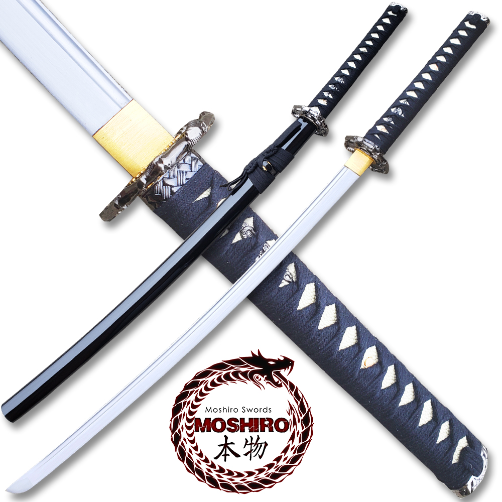 MOSHIRO 1045 High Carbon Steel Black  Glossy Scabbard