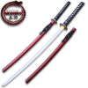 MOSHIRO 1045 High Carbon Steel Red  Glossy Scabbard