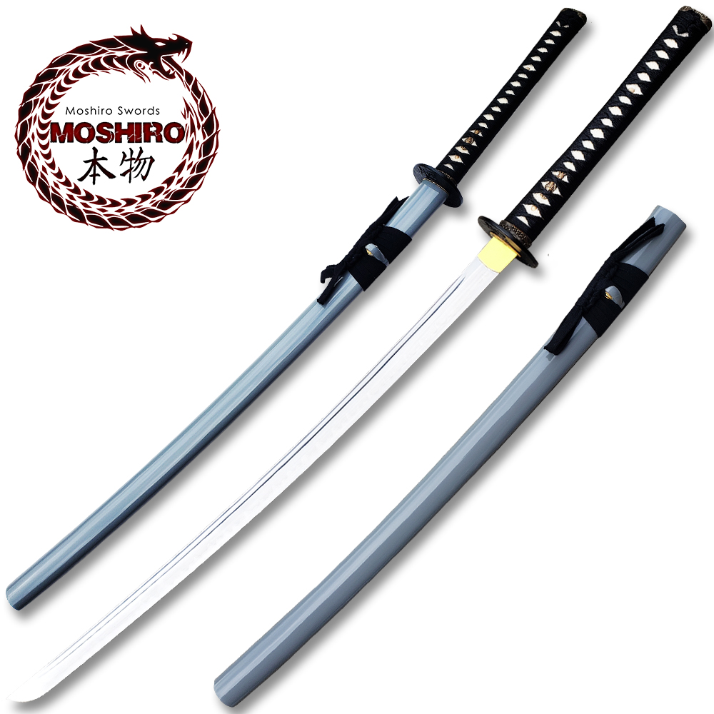 MOSHIRO 1095 High Carbon Steel Grey Glossy Scabbard