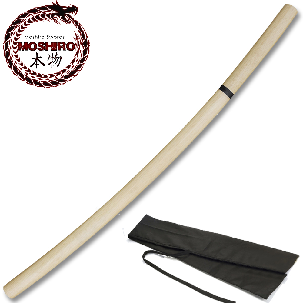 MOSHIRO Natural Wood Functional Katana Bushido Sword Full Tang Battle Ready
