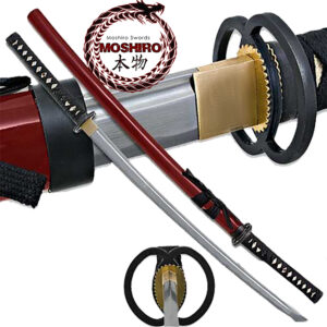 Moshiro- Practical Daimyo Samurai Sword Full Tang Red