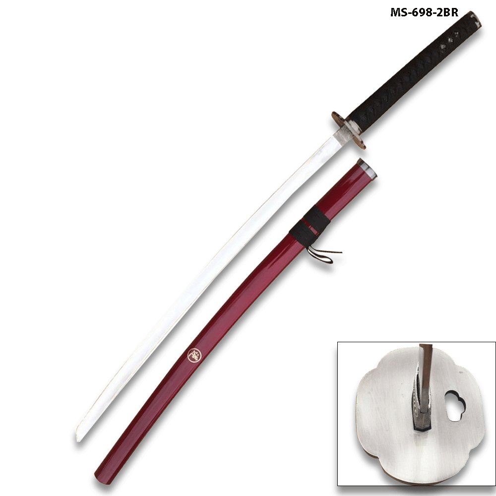 Rurouni Kenshin Reverse Blade Katana Burgundy Scabbard
