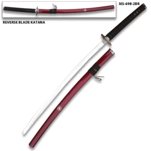 Rurouni Kenshin Reverse Blade Katana Burgundy Scabbard