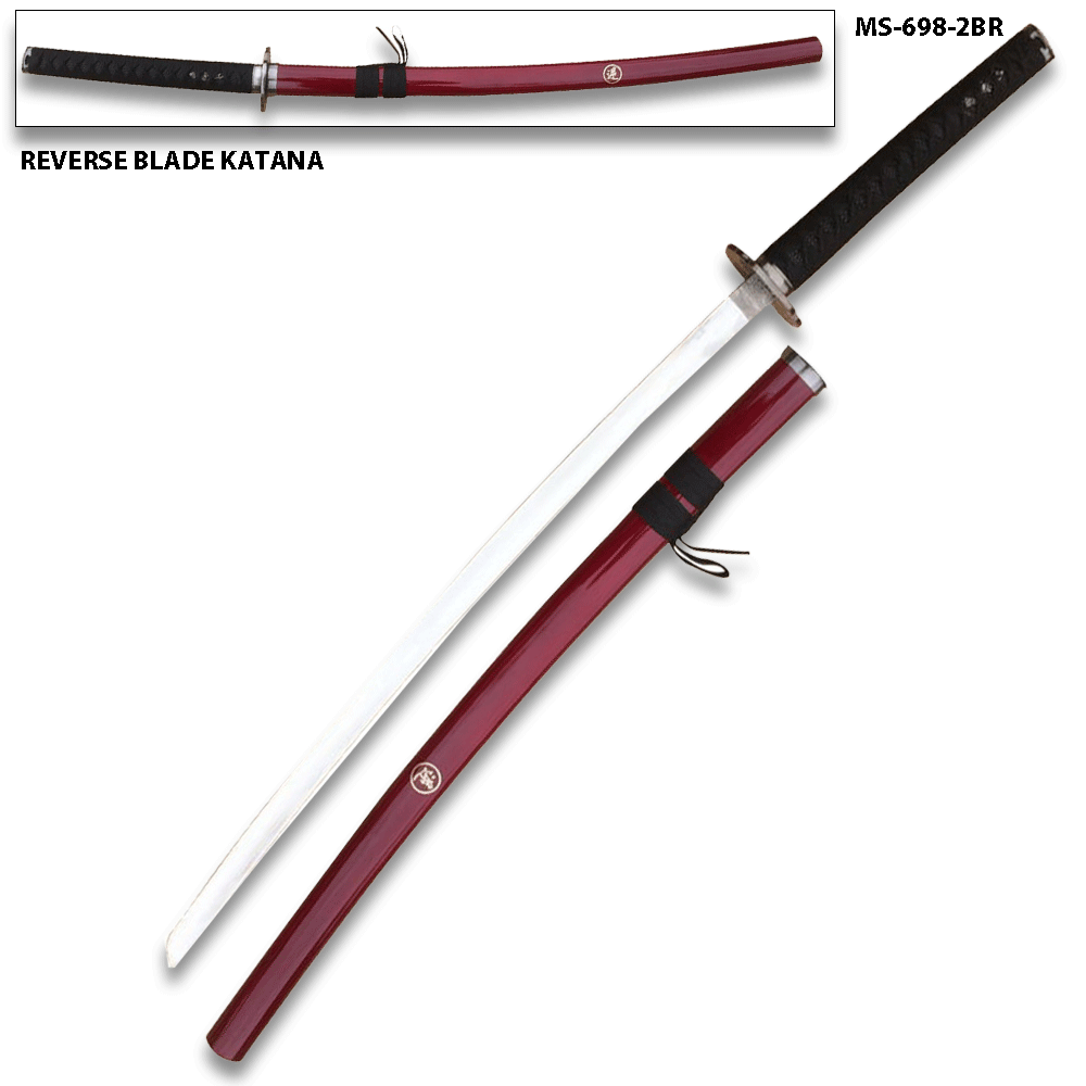 Rurouni Kenshin Reverse Blade Katana Burgundy Scabbard