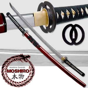 MOSHIRO - 1060 Carbon Steel - Best Miyamoto Sword Red