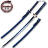 Hand Forged MOSHIRO 1045 High Carbon Steel Blue Glossy Scabbard