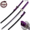 Hand Forged MOSHIRO 1045 High Carbon Steel Purple Glossy Scabbard