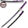Hand Forged MOSHIRO 1045 High Carbon Steel Purple Glossy Scabbard