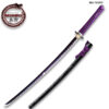 Hand Forged MOSHIRO 1045 High Carbon Steel Purple Glossy Scabbard