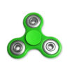 Fidget Tri-Spinner Green EDC All-Metal Weighted Bearing ADHD Focus Stress Reliever Hand Toys