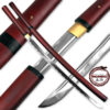 MOSHIRO Shirasaya Functional Katana Bushido Rosewood Sword Full Tang Battle Ready