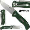 MTech USA Scouts Folder Knife 440 Stainless Steel Green