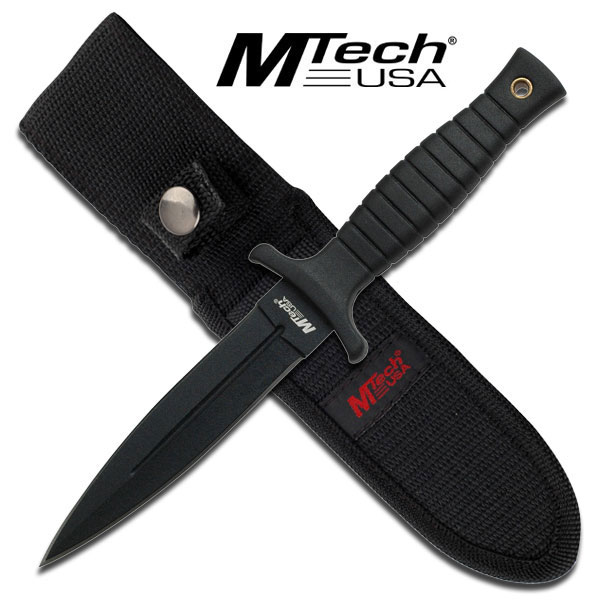 MTech USA Full Tang Survival Spear Knife Dual Edge Tactical Blade