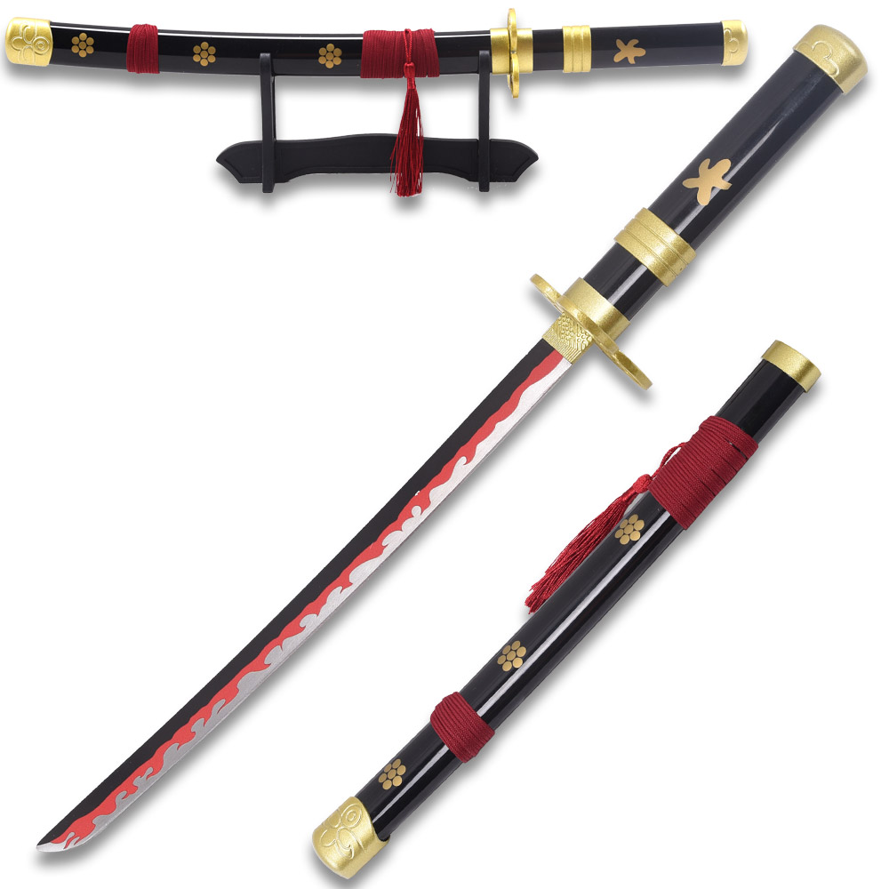ONE PIECE - KATANA OF RORONOA ZORO - ENMA - BLACK 16.5" Not sharp