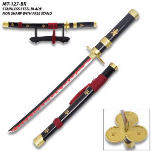 ONE PIECE - KATANA OF RORONOA ZORO - ENMA - BLACK 16.5" Not sharp
