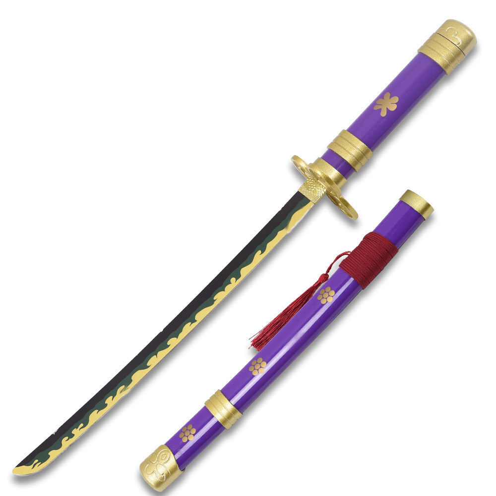 One Piece - Roronoa Zoro's Purple "Enma" Katana 16.5" Not Sharp