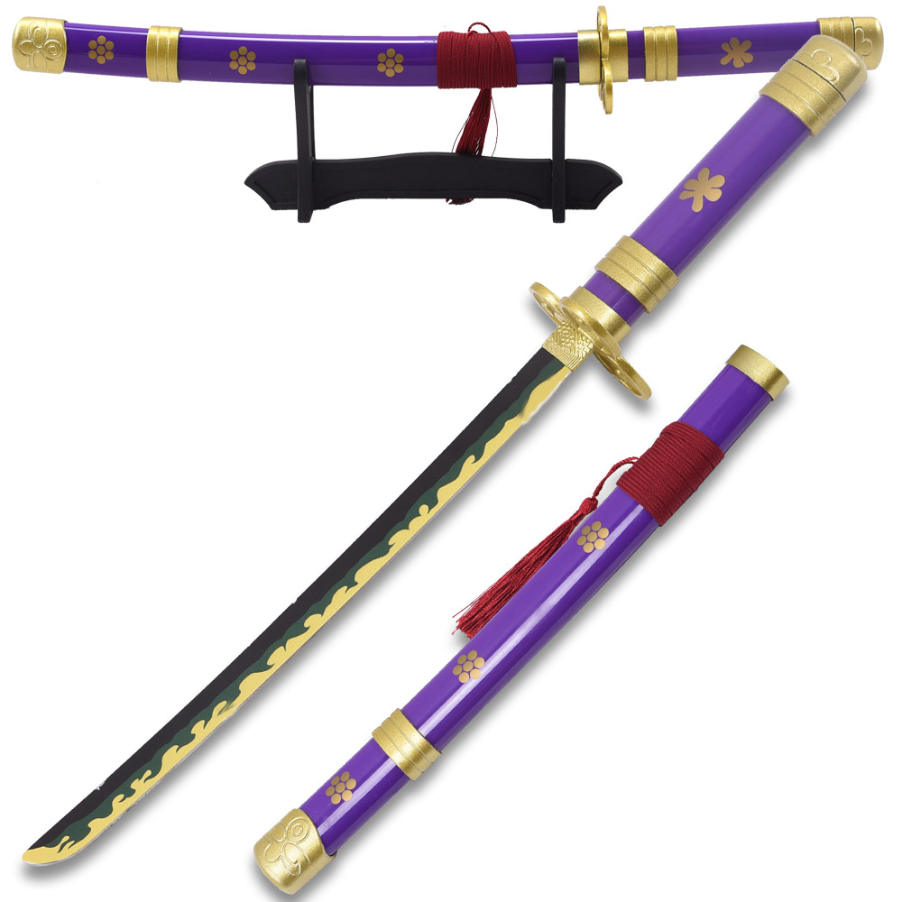 One Piece - Roronoa Zoro's Purple "Enma" Katana 16.5" Not Sharp