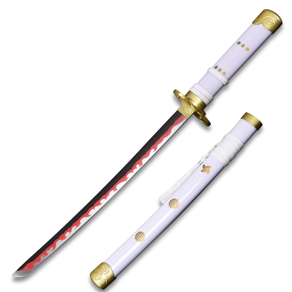 One Piece Roronoa Zoro Ame no Habakiri Katana Sword Cosplay 16.5" Blade Not Sharp