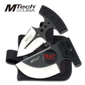 MTech USA Dual Defensive Push Knives Set w Quickdraw Retention Holster
