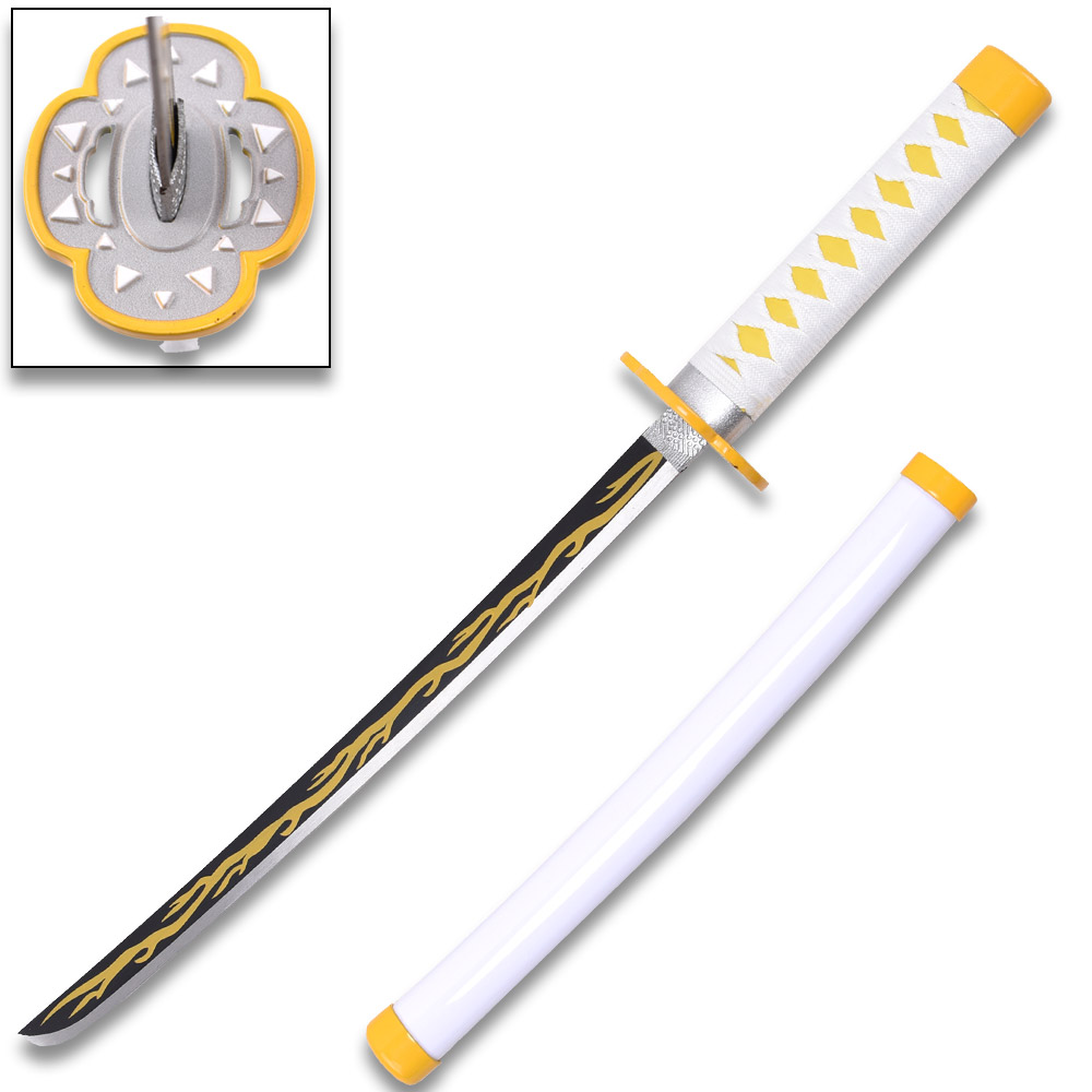 Demon Slayer Mini 16.5 Inches " Metal Kaiga Ku Samurai Sword not sharp Replica