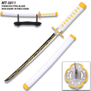 Demon Slayer Mini 16.5 Inches " Metal Kaiga Ku Samurai Sword not sharp Replica