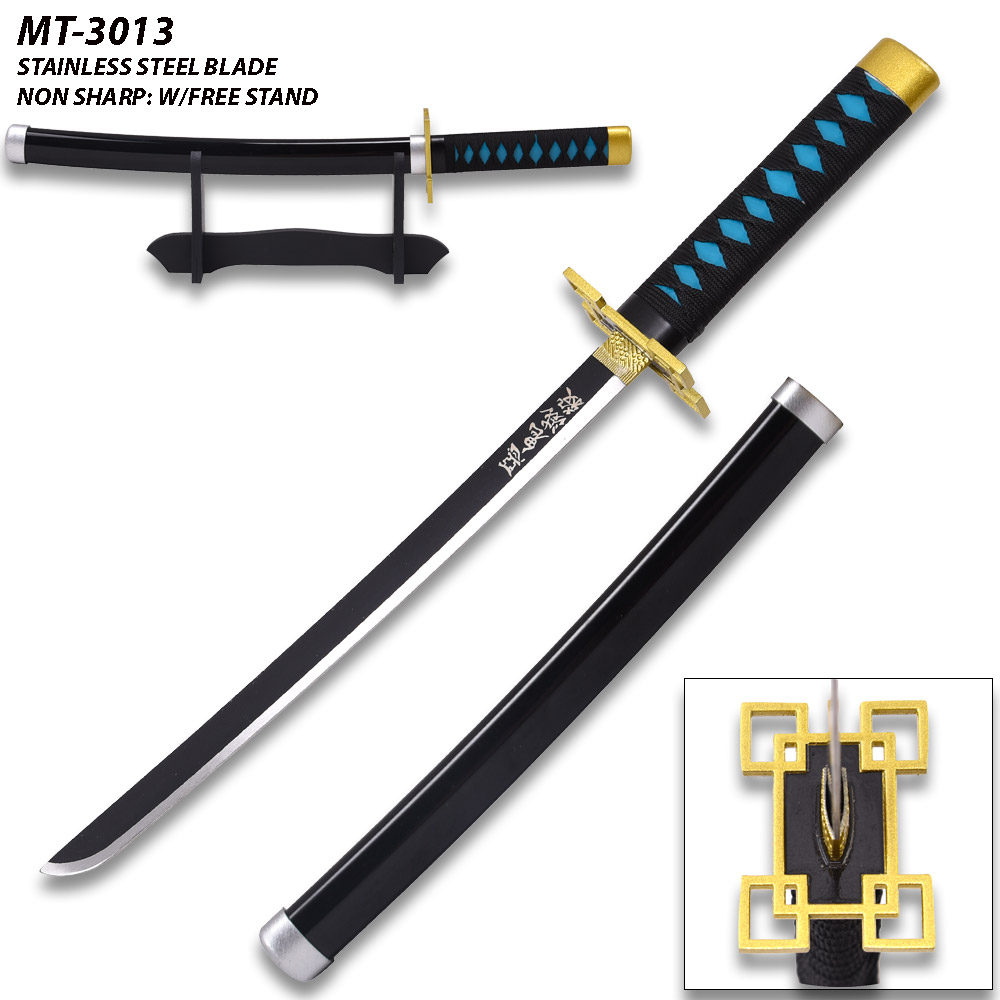 Demon Slayer - 16.5 Muichiro Tokito Nichirin Sword Katana Metal Not sharp