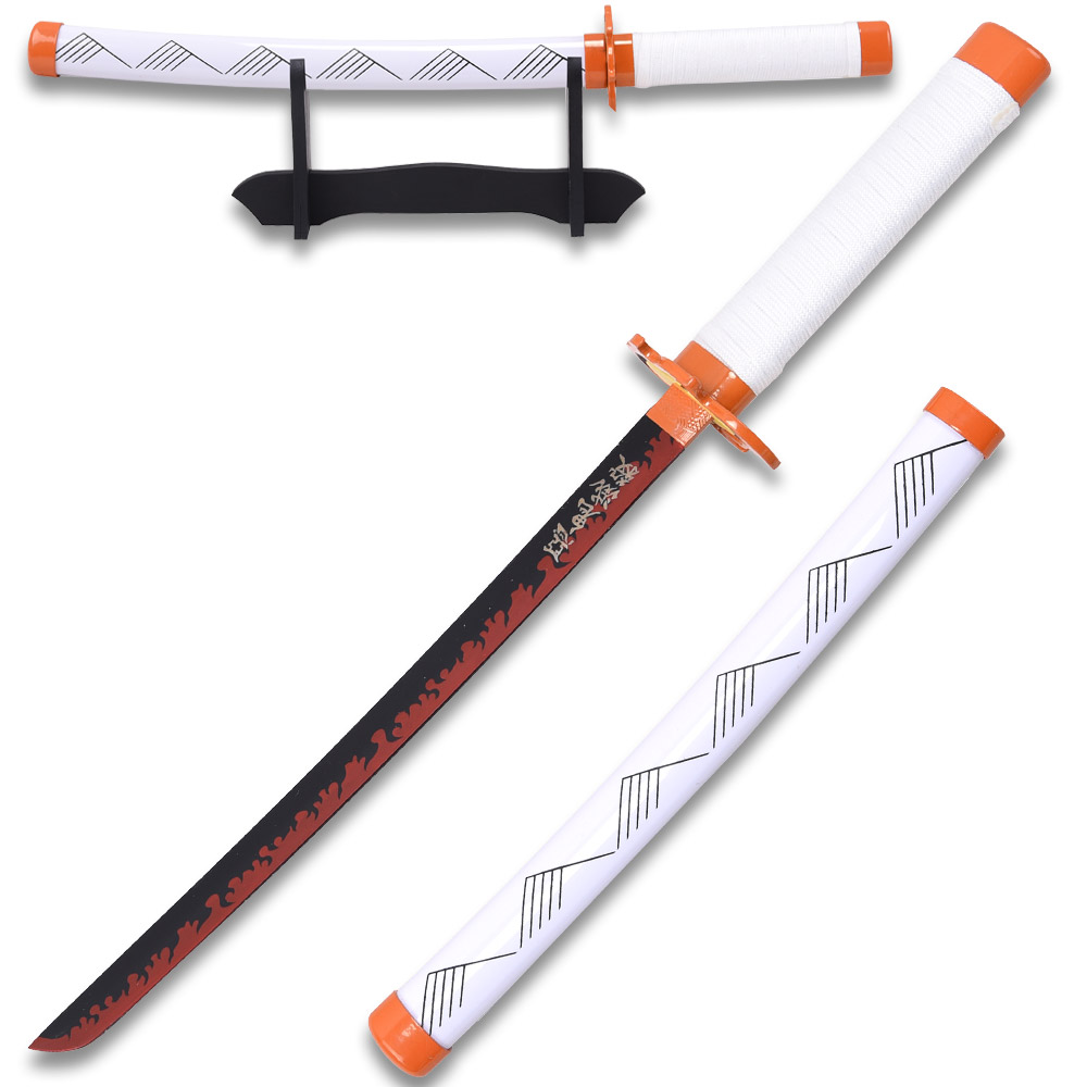 Demon Slayer - Kyojuro Rengoku 16.5 Red Nichirin Sword Katana Metal