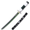 Demon Slayer - 16.5 Inches  Sanemi Shinazugawa Green Nichirin Sword Katana Metal Not Sharp