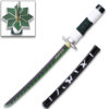 Demon Slayer - 16.5 Inches  Sanemi Shinazugawa Green Nichirin Sword Katana Metal Not Sharp