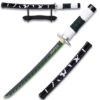 Demon Slayer - 16.5 Inches  Sanemi Shinazugawa Green Nichirin Sword Katana Metal Not Sharp