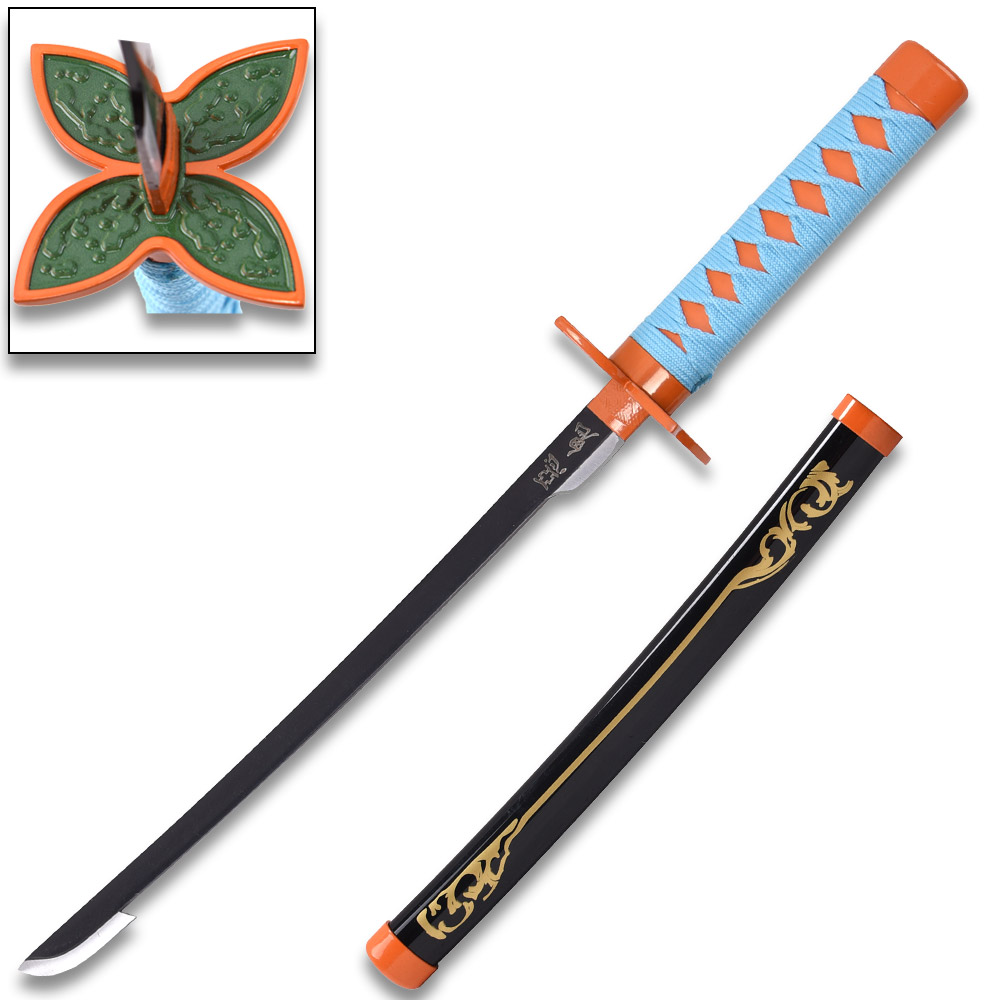 Blazing S. 16.5" Metal Fantasy Samurai Sword Replica Demon Slayer Shinobu Kocho Not sharp