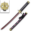 Roronoa Zoro's Shusui One Piece Anime Sword Red Hamon 16.5 Inches Not Sharp