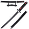 DEMON SLAYER Mini Tanto -TANJIRO Kamado Black NICHIRIN SWORD 16.5 Inches