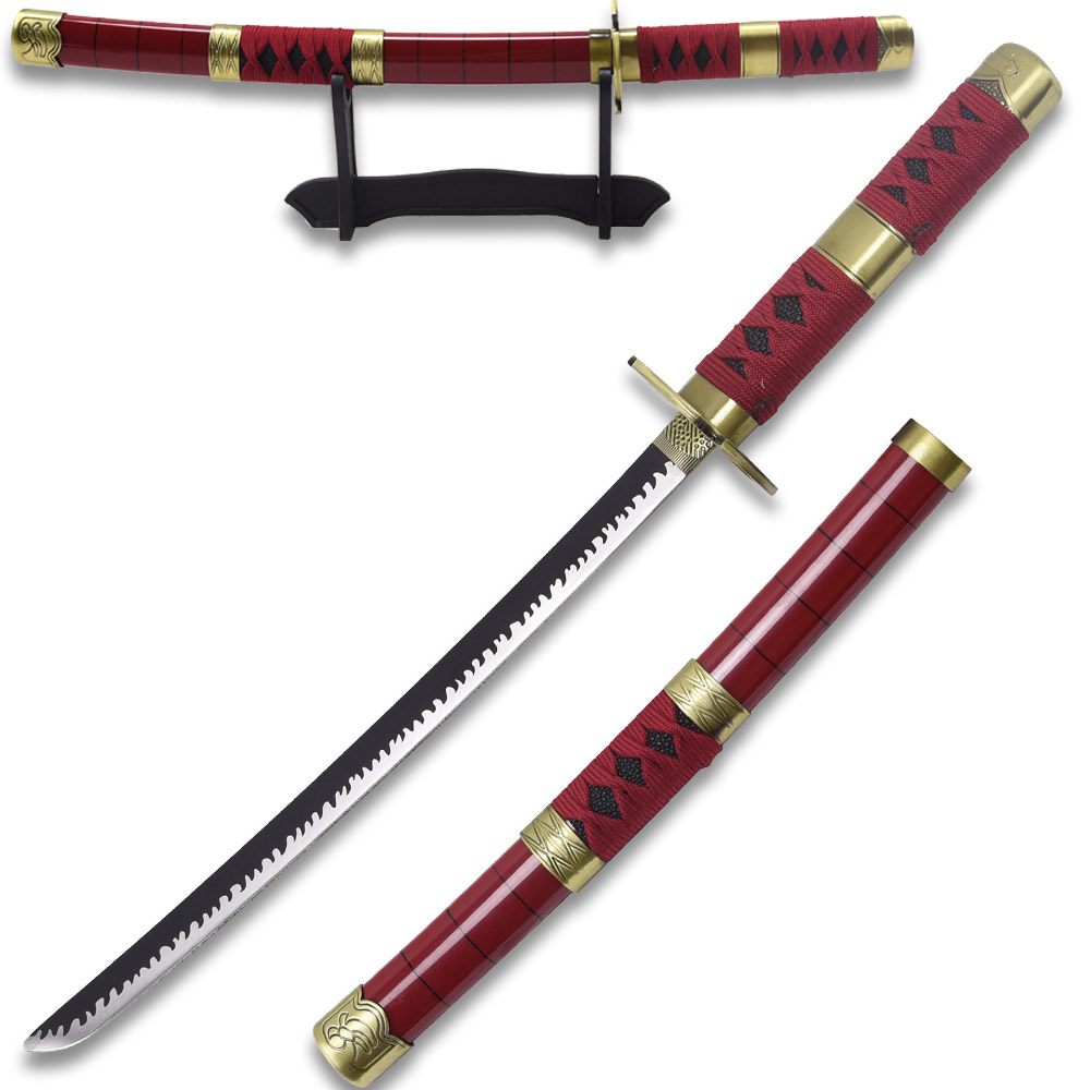 One Piece Anime Cosplay Replica Zoro Wado Ichimonji Sword 16.5" Not sharp