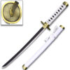 One Piece Roronoa Zoro's Wado Ichimonji Sword Steel  White 16.5 " Not Sharp
