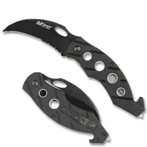 4.5 Krambit Rescue Folder Knife M Tech  Blade Black.