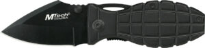 Mtech Grenade Style Knife Tactical Black Military Folding Stainless Steel Blade