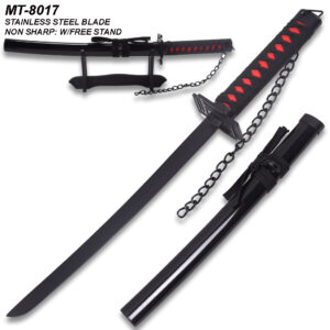 Best Anime Hero Sword And Scabbard 16.5" Black Steal Blade Not sharp