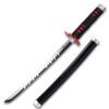 Demon Slayer - Tanjiro Kamado's Black Nichirin Katana Sword Metal  16.5 Inches Not Sharp