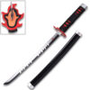 Demon Slayer - Tanjiro Kamado's Black Nichirin Katana Sword Metal  16.5 Inches Not Sharp