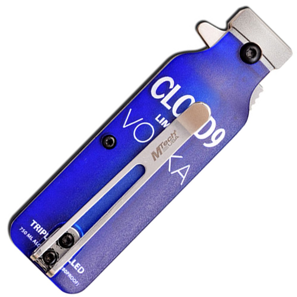 Bar Collection Vodka Bottle Design Spring Assisted Knife