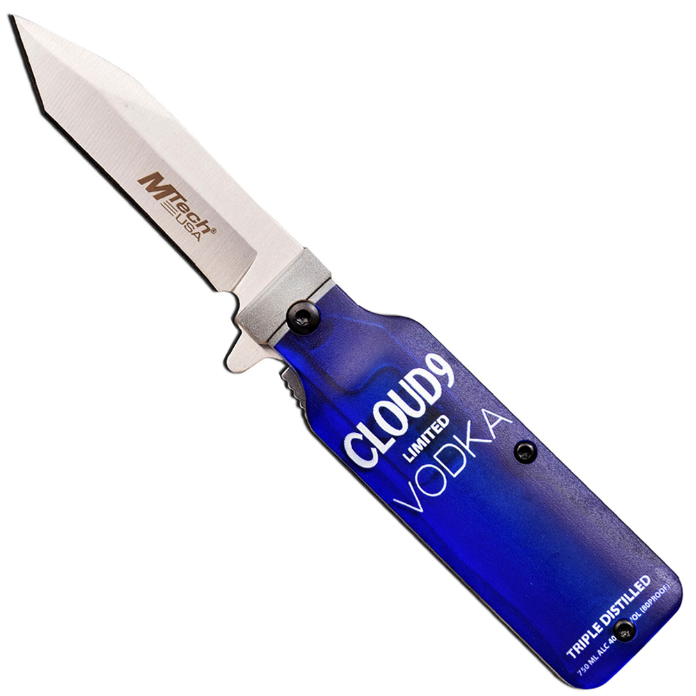 Bar Collection Vodka Bottle Design Spring Assisted Knife