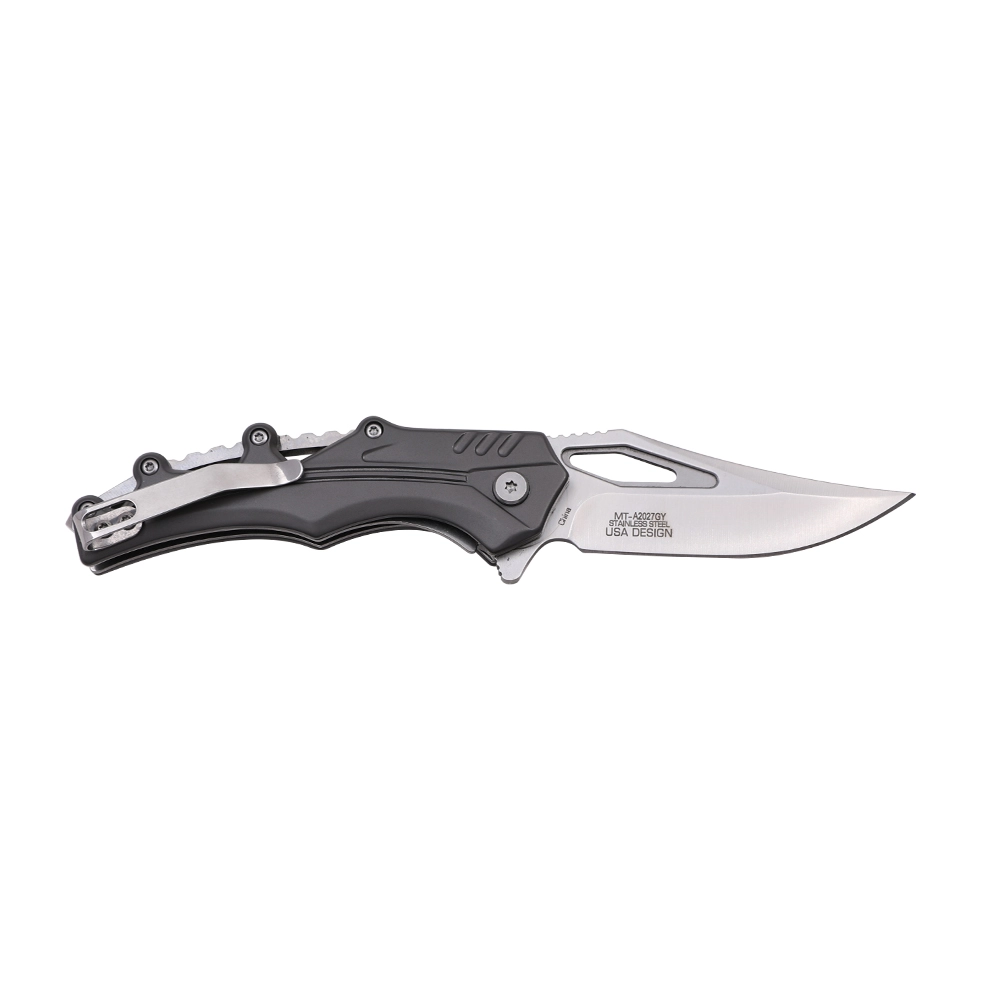 Mtech Spring Assisted Grey Finish Handle