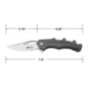 Mtech Spring Assisted Grey Finish Handle