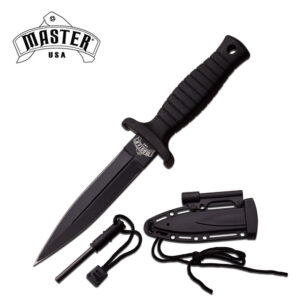 MASTER USA MU-1141BK FIXED BLADE KNIFE 6.75" OVERALL